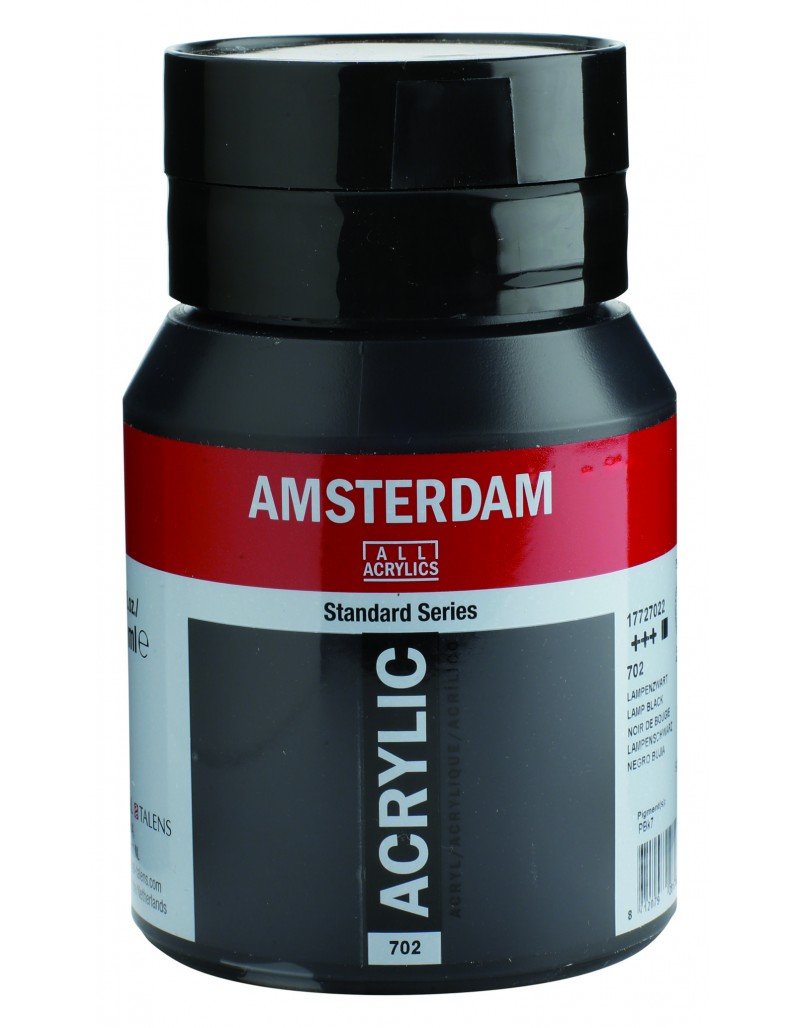 Amsterdam Akrilik Boya 500ml 702 Lamp Black