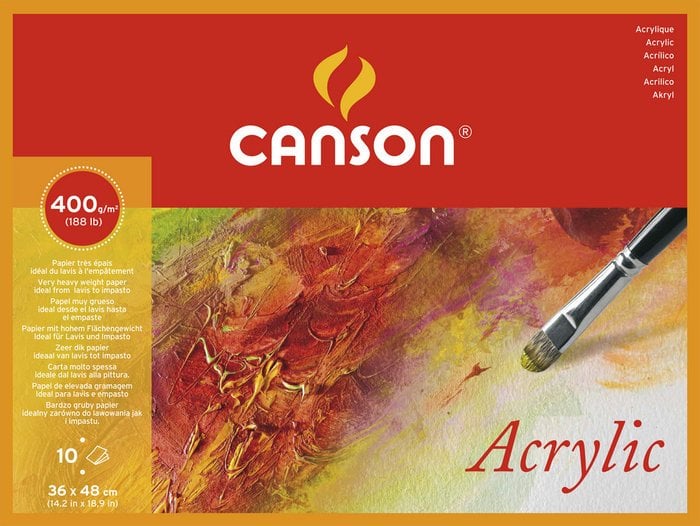 Canson Akrilik Defteri 36x48cm 400gr 10yp