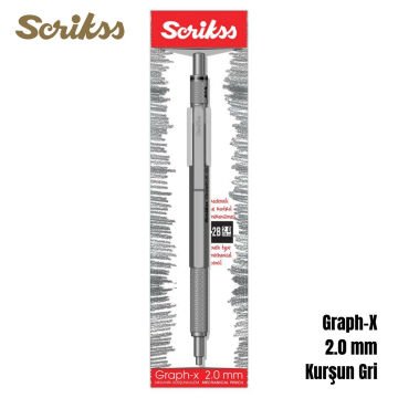 Scrikss Versatil Kalem Graph-X 2.0mm Kurşun Gri