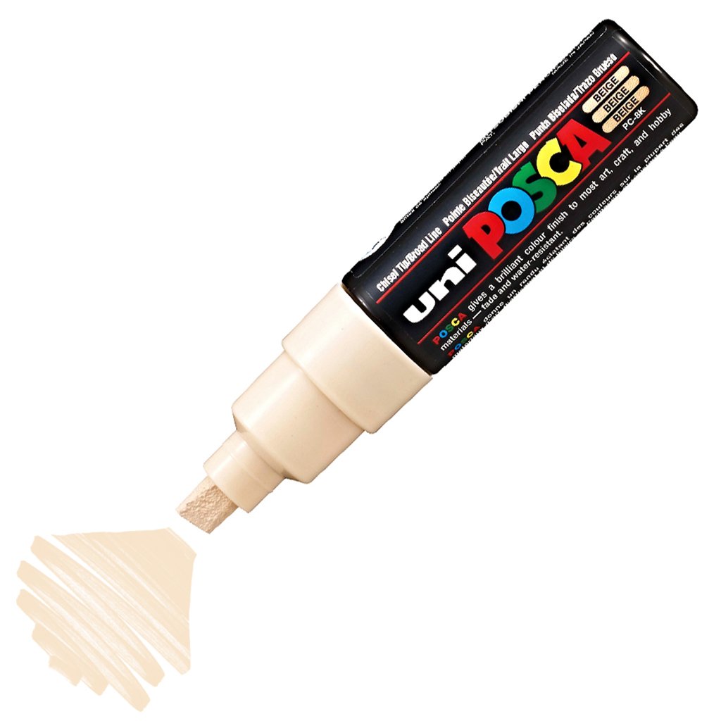 Uni Posca Marker Pc-8k Bold 8.0 Mm Beige