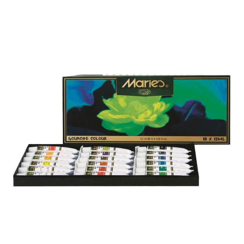 Maries Guaj Boya 18x12ml Renk Set