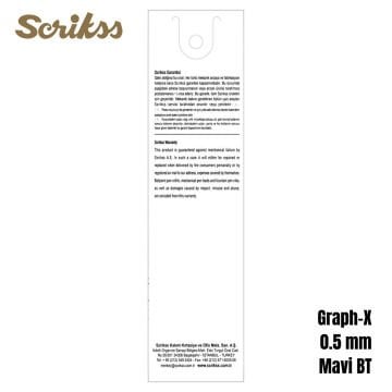 Scrikss Versatil Kalem Graph-X 0,5mm Mavi