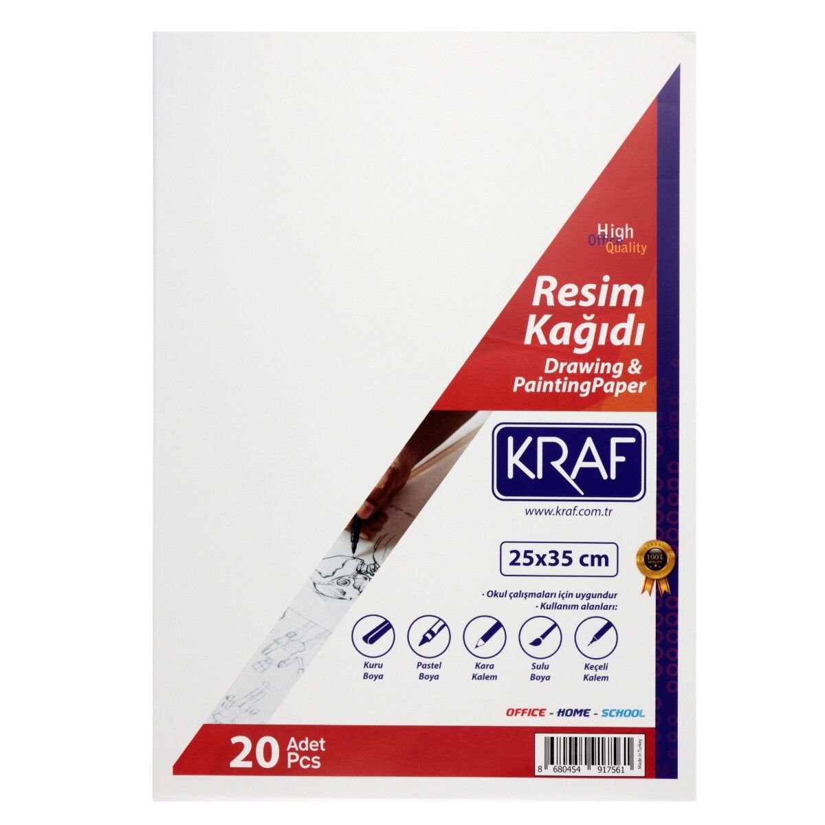 Kraf Resim Kağıdı 110gr 25x35cm 20li