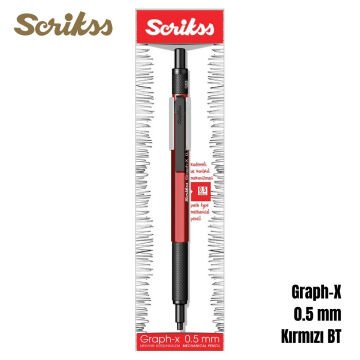 Scrikss Versatil Kalem Graph-X 0,5mm Kırmızı