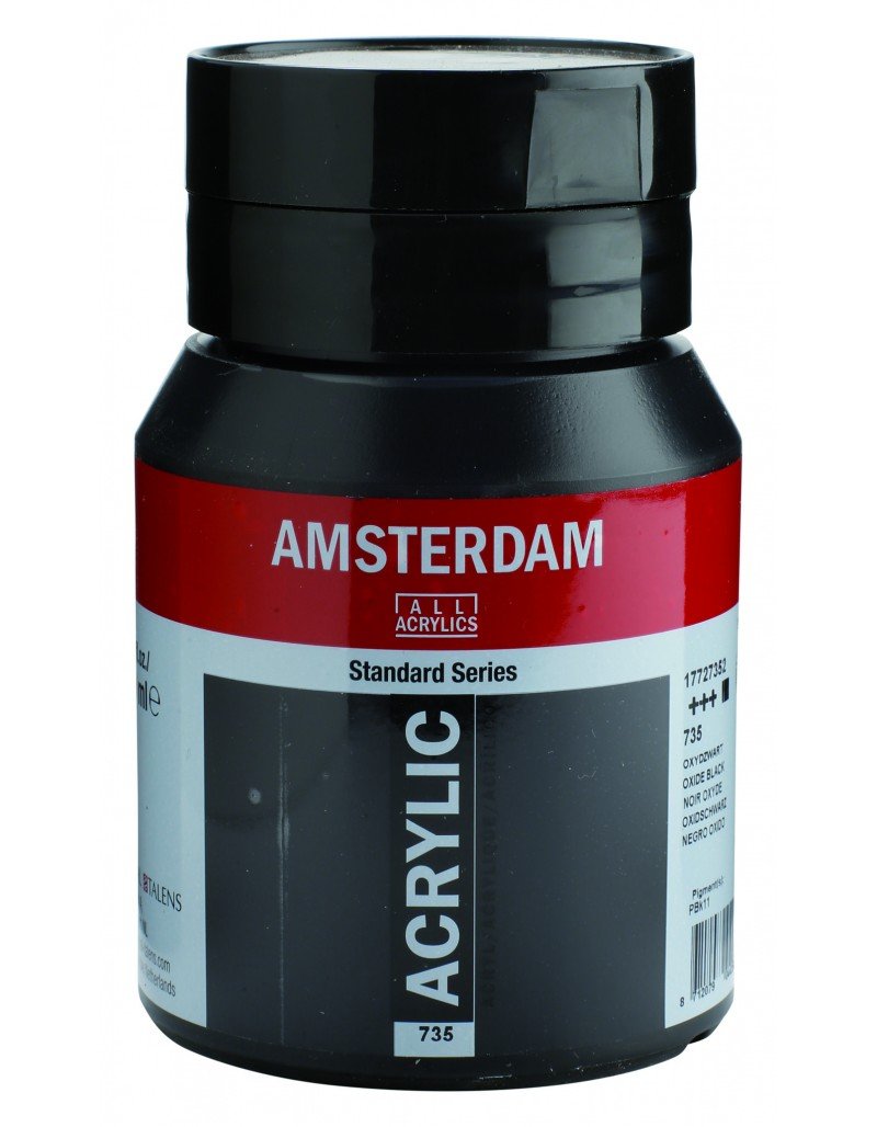 Amsterdam Akrilik Boya 500ml 735 Oxyde Black
