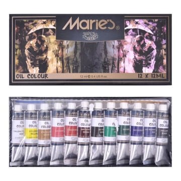 Maries Yağlı Boya 12 Renk Set