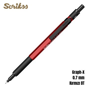 Scrikss Versatil Kalem Graph-X 0.7mm Kırmızı