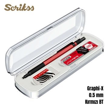 Scrikss Versatil Kalem Graph-X 0.5mm Kırmızı 3lü Set