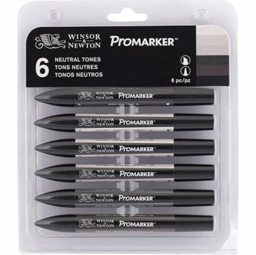 Winsor Newton Promarker Nötür Tones 6lı