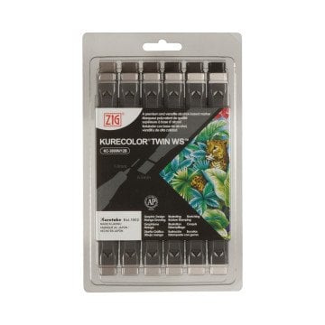 Zig Kurecolor KC3000/12B9 Twin WS Marker Kalem 12li Warm Grey Colors