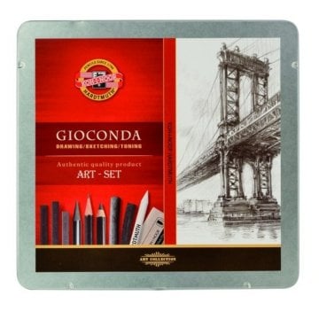 Koh-i Noor Sketching Eskiz Çizim Seti 8898 Metal Kutu 23lü