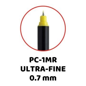 Uni Posca Su Bazlı Marker Seti PC-1MR Ultra Fine 0.7mm 8li Soft Color