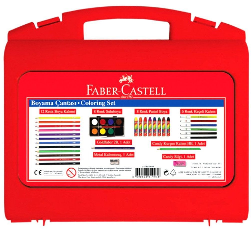 Faber Castell Boyama Çantası 38 Parça Set