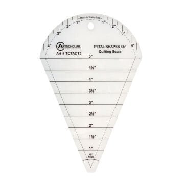 Artscholar Kapitone Şablonu Taç Yaprağı 45°