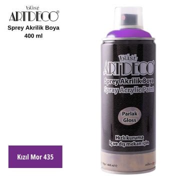 Artdeco Akrilik Sprey Boya 400ml 435 Kızıl Mor