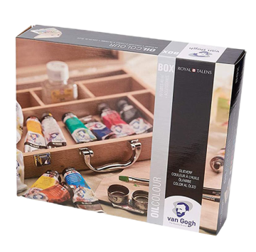 Talens Van Gogh Yağlı Boya Seti Ahşap Kutu Oil Colour Basic box