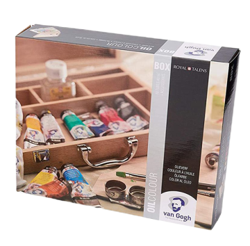 Talens Van Gogh Yağlı Boya Seti Ahşap Kutu Oil Colour Basic box