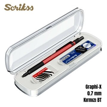 Scrikss Versatil Kalem Graph-X 0.7mm Kırmızı 3lü Set