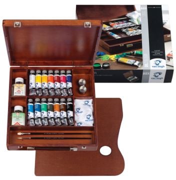Talens Van Gogh Yağlı Boya Seti Ahşap Kutu Oil Colour İnspiration box