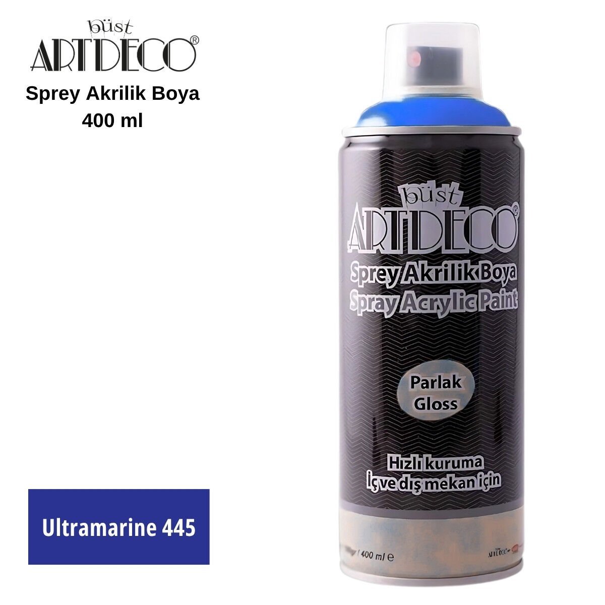 Artdeco Akrilik Sprey Boya 400ml 445 Ultramarin