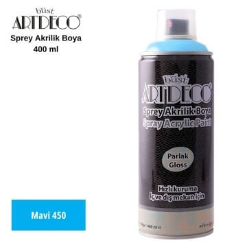 Artdeco Akrilik Sprey Boya 400ml 450 Mavi