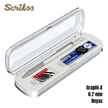 Scrikss Versatil Kalem Graph-X 0.7mm Beyaz 3lü Set