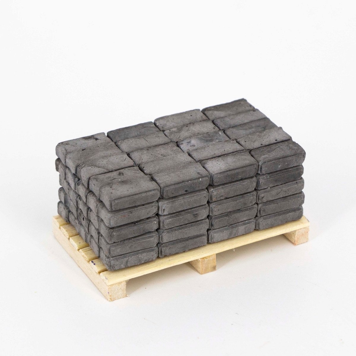 Eshel Maket Minyatür Çizgili Tuğla Gri 1/24 1,4x0,6x0,7cm 200lü
