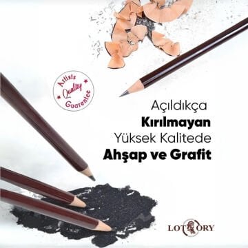 Lotory 6812 Dereceli Eskiz Çizim Kalemi 7B