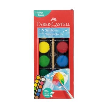 Faber Castell Sulu Boya 12 Renk Büyük Boy