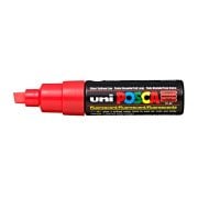 Uni Posca Marker Pc-8k Bold 8.0 Mm Fluorescent Red