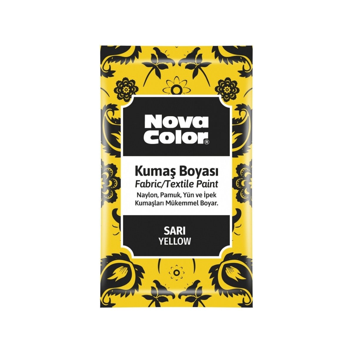 Nova Color Kumaş Boyası Toz 12gr Sarı