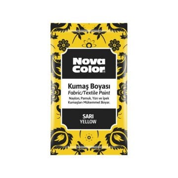 Nova Color Kumaş Boyası Toz 12gr Sarı
