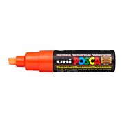 Uni Posca Marker Pc-8k Bold 8.0 Mm Fluorescent Orange