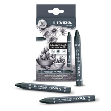 Lyra Crayon Graphite Dereceli Çizim Kömürü 2B 12x115mm