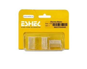 Eshel Maket Oturma Bankı 1/100 3lü