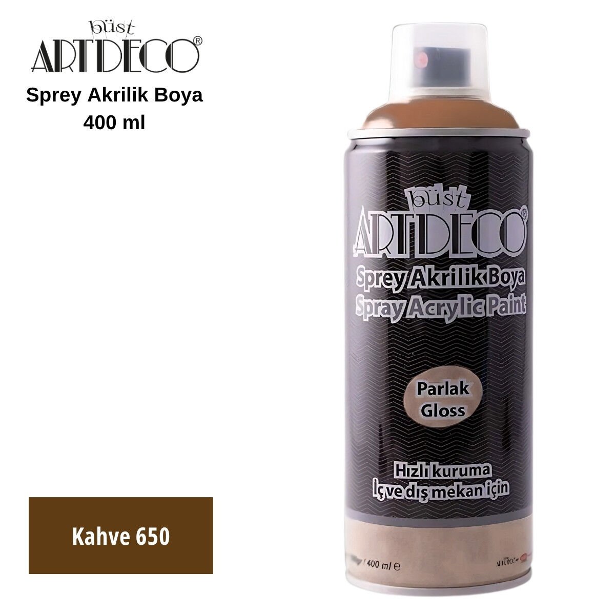Artdeco Akrilik Sprey Boya 400ml 650 Kahve