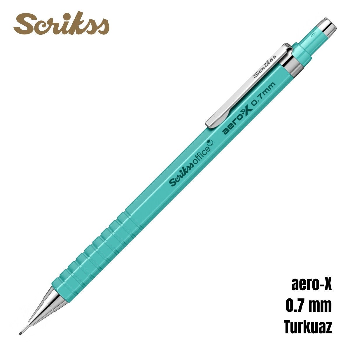 Scrikss Versatil Kalem Aero-X 0.7mm Turkuaz