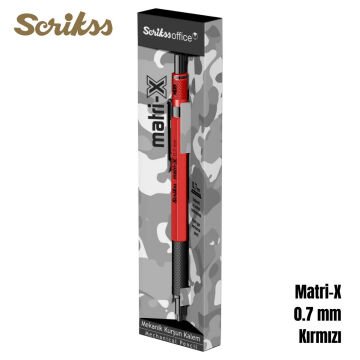 Scrikss Office Versatil Kalem Matri-X 0.7mm Kırmızı