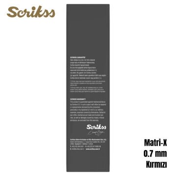Scrikss Office Versatil Kalem Matri-X 0.7mm Kırmızı