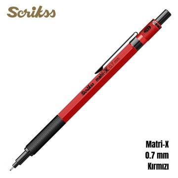 Scrikss Office Versatil Kalem Matri-X 0.7mm Kırmızı