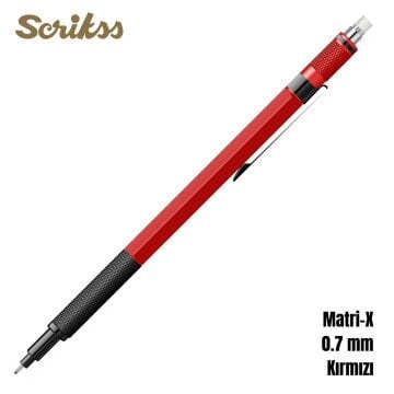 Scrikss Office Versatil Kalem Matri-X 0.7mm Kırmızı