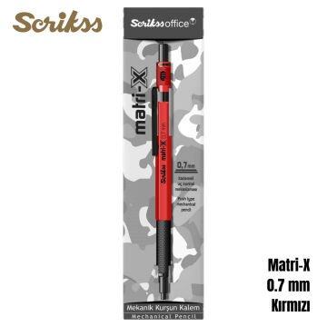 Scrikss Office Versatil Kalem Matri-X 0.7mm Kırmızı
