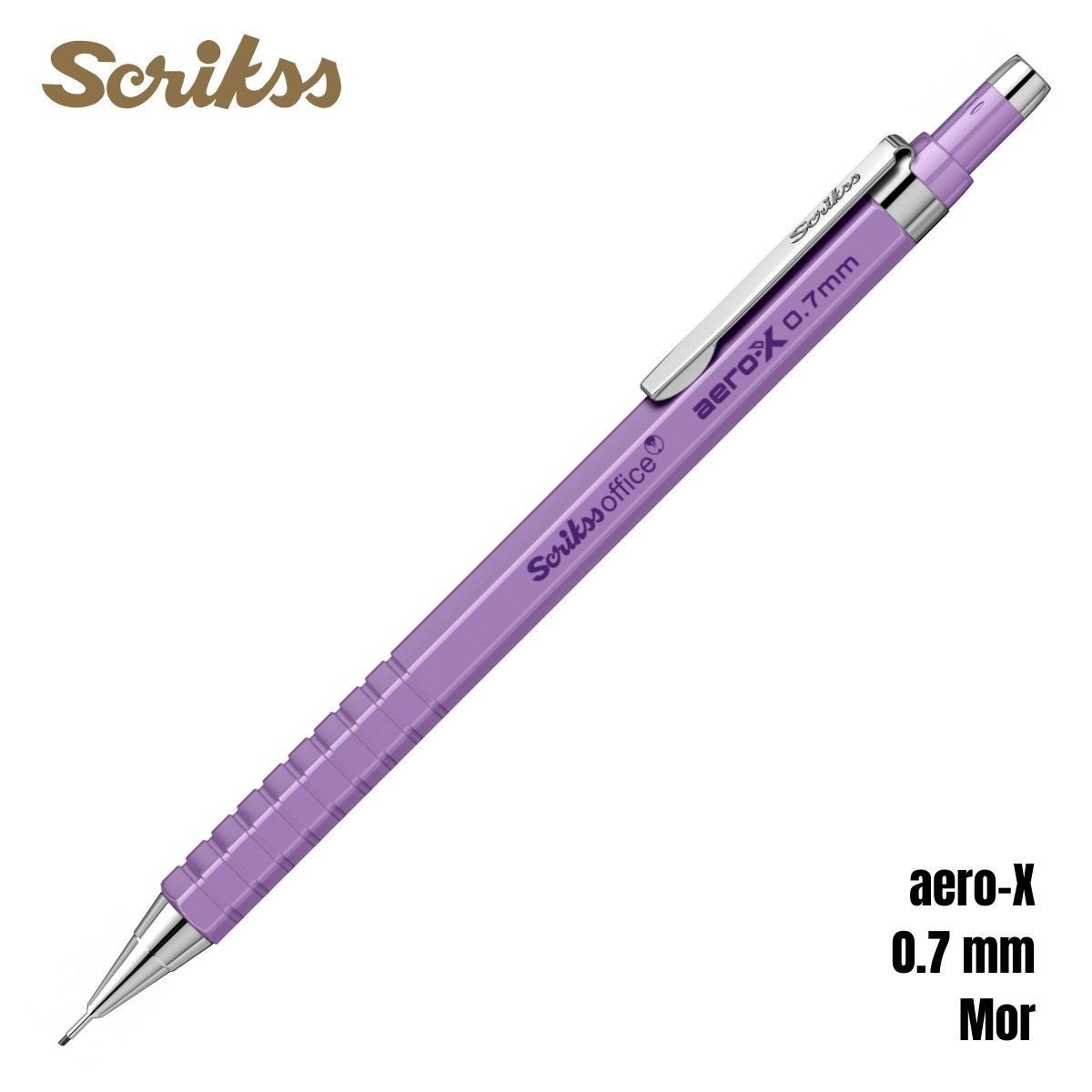 Scrikss Versatil Kalem Aero-X 0.7mm Mor