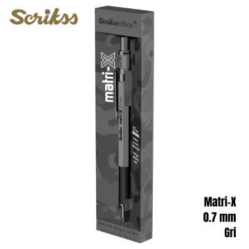 Scrikss Office Versatil Kalem Matri-X 0.7mm Gri