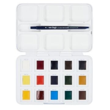 Van Gogh Sulu Boya 12+3 Renk Set Defter Hediyeli