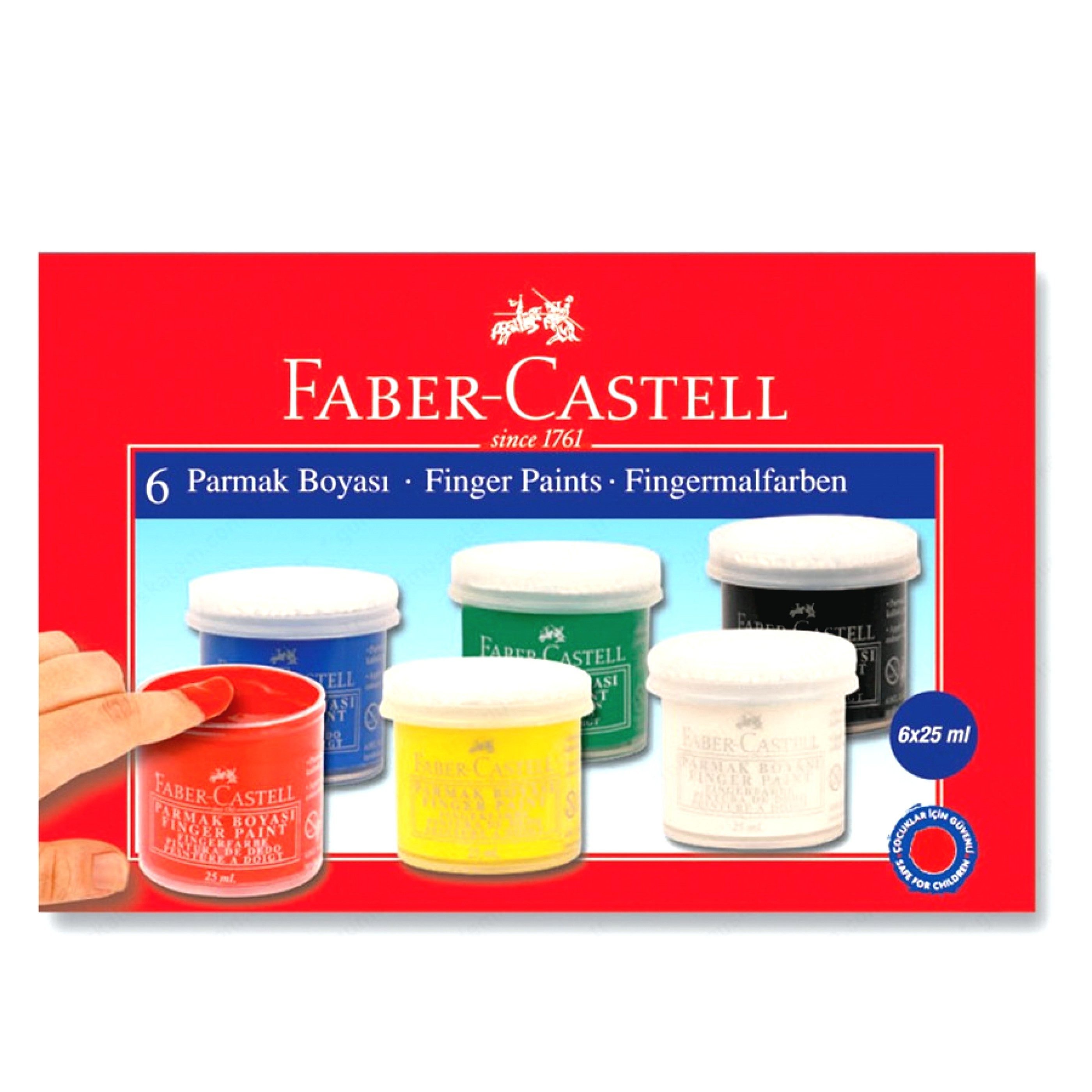 Faber Castell Parmak Boyası 6 Renk