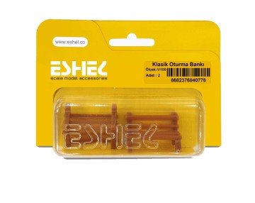 Eshel Maket Klasik Oturma Bankı 1/100 2li
