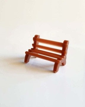 Eshel Maket Klasik Oturma Bankı 1/200 3lü
