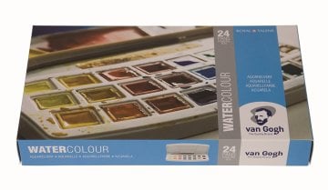 Van Gogh Sulu Boya 24 Renk Set Defter Hediyeli