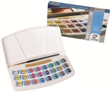 Van Gogh Sulu Boya 24 Renk Set Defter Hediyeli